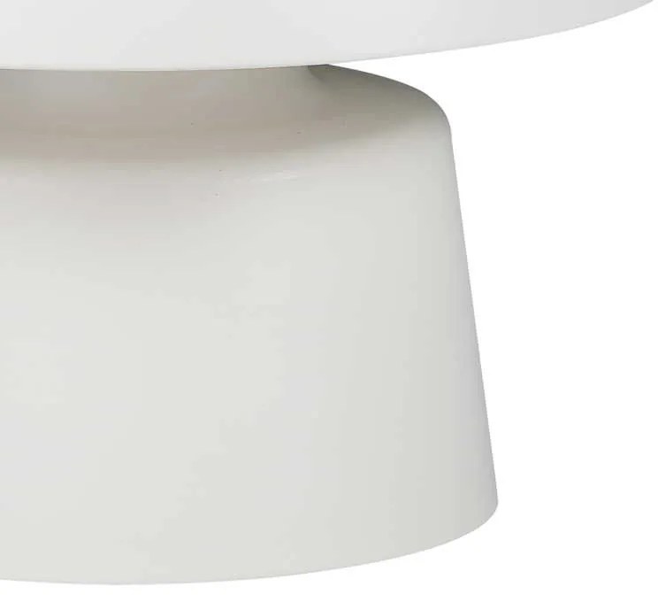 Τραπέζια σαλονιού Ginoze Inart σετ 2τεμ μέταλλο σε λευκή απόχρωση