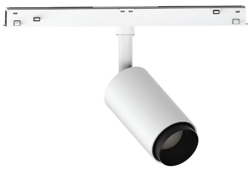 Σποτ Led Eiva VK/04605/TR/DA/ZM/W-B/W Για Μαγνητική Ράγα Λεπτή 48V Dali 3000K 1524lm 15W ø45x9cm IP20 White-Black VKLed