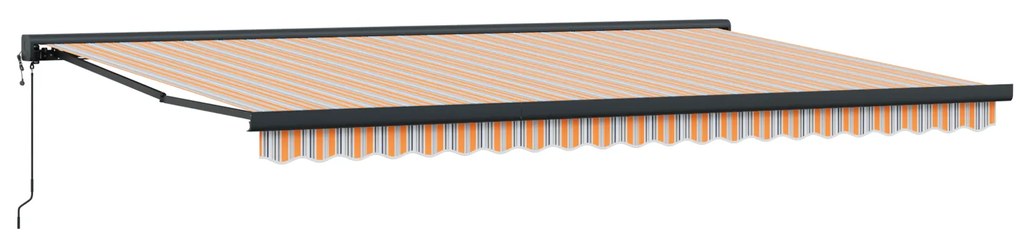 vidaXL Αυτόματη Ψηλή Τέντα Ριγέ 500x300 cm