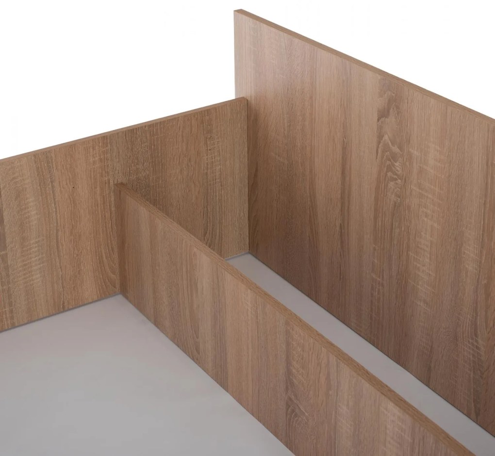 Κρεβάτι ADLER Διπλό Sonoma Oak 160x200 εκ. 170x205x95 εκ.
