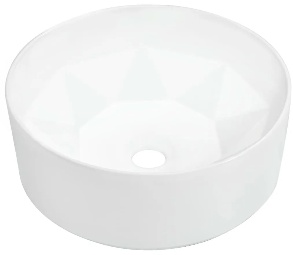 vidaXL Νιπτήρας Λευκός 36 x 14 εκ. Κεραμικός