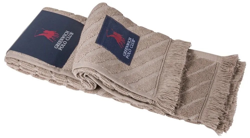 Πετσέτες Κουζίνας 2694 (Σετ 2τμχ) Beige Greenwich Polo Club 40x60cm 100% Cotton