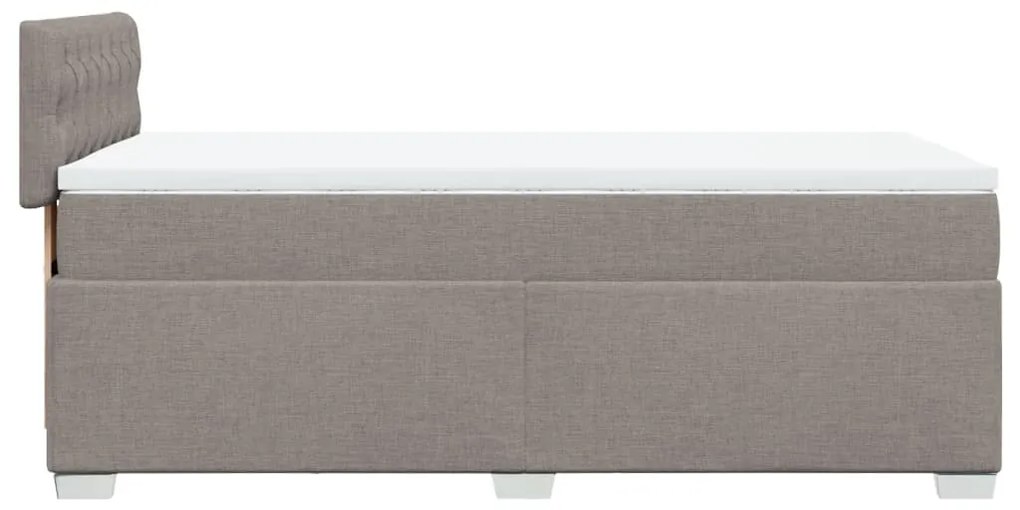 ΚΡΕΒΑΤΙ BOXSPRING ΜΕ ΣΤΡΩΜΑ TAUPE 80X200 ΕΚ. ΥΦΑΣΜΑΤΙΝΟ 3285726