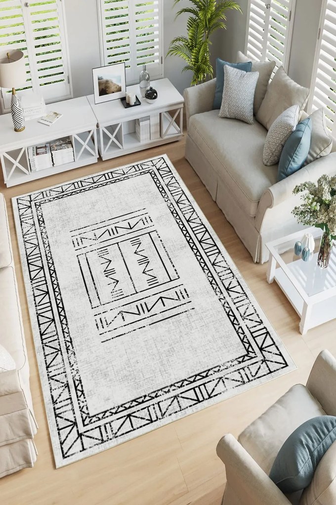 Χαλί W1051 213HFT1465 Light Grey-Black Conceptum Hypnose 80X120cm