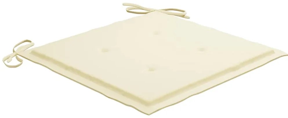 vidaXL Καρέκλες Εξ. Χώρου Πτυσσόμενες 8 τεμ. Ξύλο Ακακίας με Μαξιλάρια