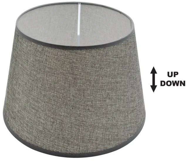 Καπέλο Φωτιστικού Ε27/E14 Up-Down 18xΦ25cm Ύφασμα SPC 25 Arlight -284149-Γκρι 0284149