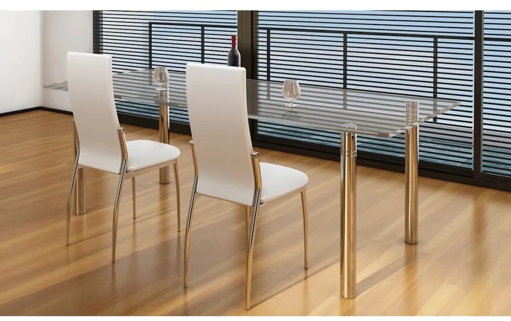 vidaXL Καρέκλες Τραπεζαρίας 2 τεμ. Λευκές από Συνθετικό Δέρμα