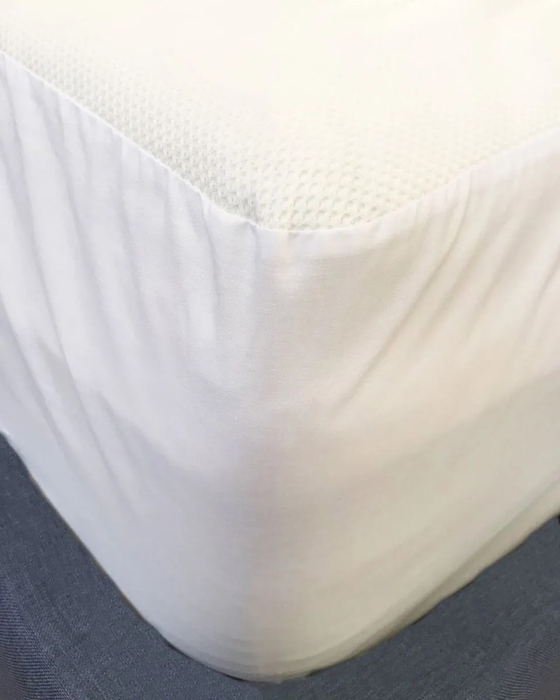 Αδιάβροχο Ανάγλυφο Επίστρωμα Προστασίας Στρώματος 3D Super Υπέρδιπλη (180x200 30cm) Άσπρο