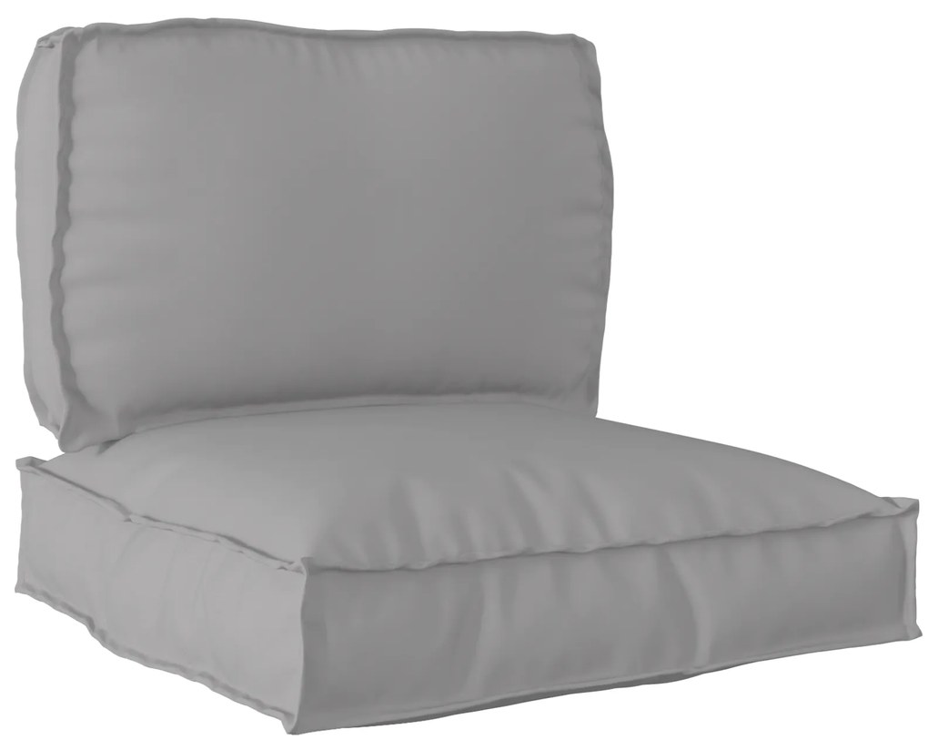 vidaXL Σετ Μαξιλαριών Πάγου 2 pcs Γκρι 70 x 70 x 12 cm Ύφασμα Oxford