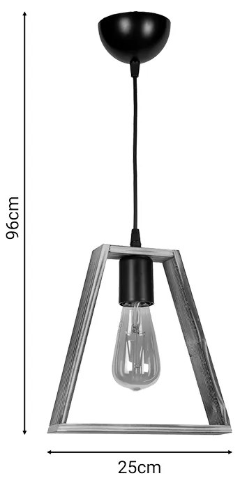 ΦΩΤΙΣΤΙΚΟ ΟΡΟΦΗΣ ΜΟΝΟΦΩΤΟ TRIGOL PAKOWORLD ΚΑΦΕ ΞΥΛΟ 25X4X96ΕΚ