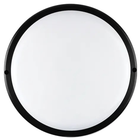 LED PC BLACK CEIL LUMINAIRE 230V AC IP65 20W 1750lm 4000K 110° Ra80 ACA DARIA2040B