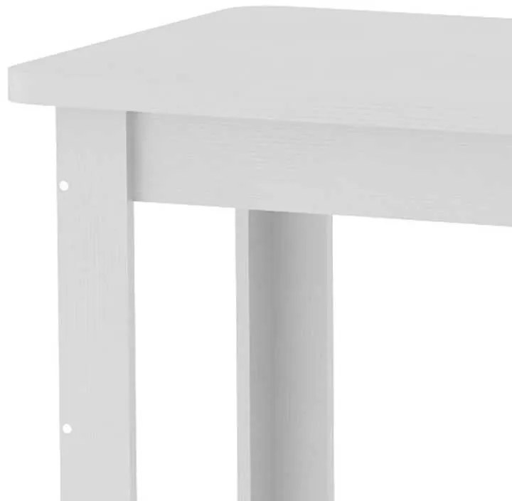 Τραπέζι Celeste pakoworld λευκό 100x60x73.5εκ