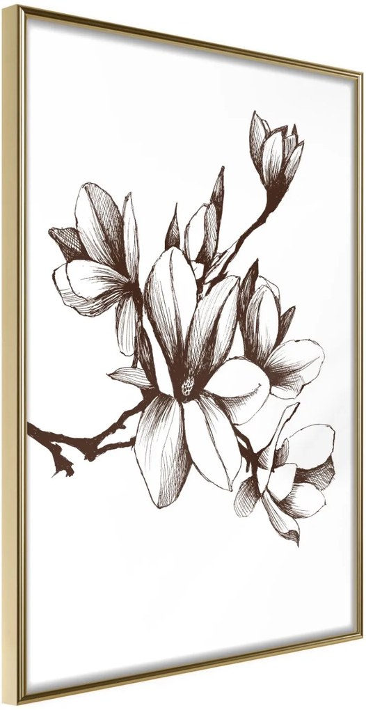 Αφίσα - Fragrant Decoration - 20x30 - Χρυσό - Χωρίς πασπαρτού