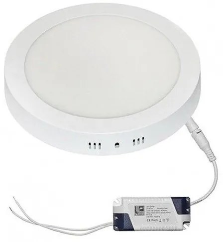 Πλαφονιέρα Φωτιστικό Οροφής Στρογγυλή LED 18W 3000K Αλουμινίου Lumen 21-01831000 Λευκό