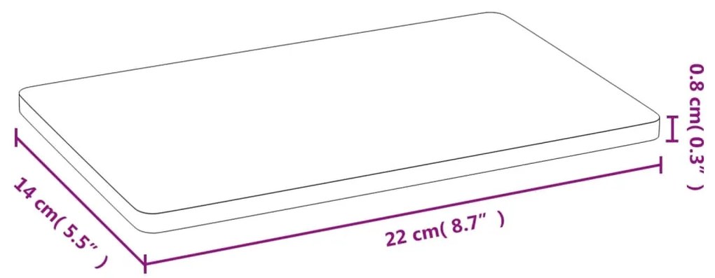 vidaXL Πιάτα Πρωινού 6 Τεμ. 22 x 14 x 0,8 εκ. από Μπαμπού