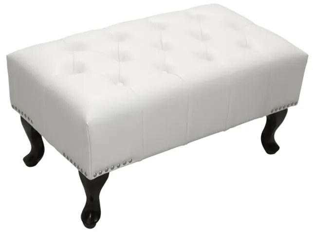 ΤΑΜΠΟΥΡΕ ΥΠΟΠΟΔΙΟ T.CHESTERFIELD EMMA HM226.02 PU ΛΕΥΚΟ-ΜΑΥΡΑ ΠΟΔΙΑ 80x44x39Yεκ.