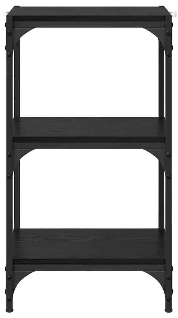 vidaXL Βιβλιοθήκη Μαύρη δρυς 40 x 33 x 71 εκ Επεξεργασμένο ξύλο
