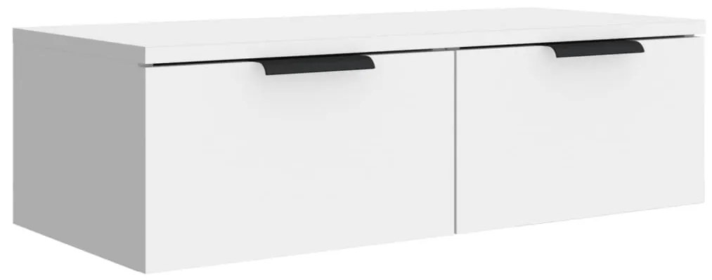 vidaXL Ντουλάπια Τοίχου 2 τεμ. Λευκά 68x30x20 εκ. Επεξεργασμένο Ξύλο