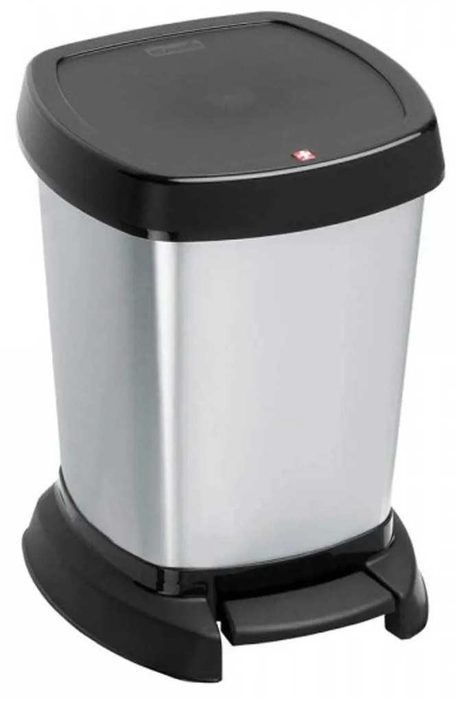 Κάδος Απορριμμάτων Paso 6lt 06973.001 Silver Plastic