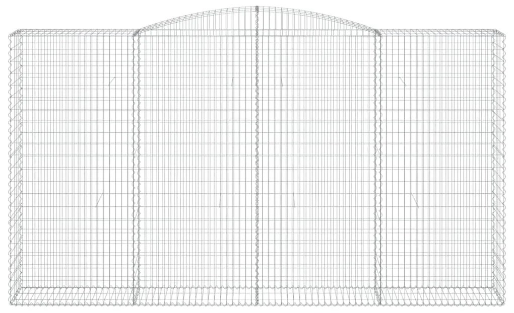 vidaXL Συρματοκιβώτια Τοξωτά 7 τεμ. 400x50x220/240 εκ. Γαλβαν. Ατσάλι