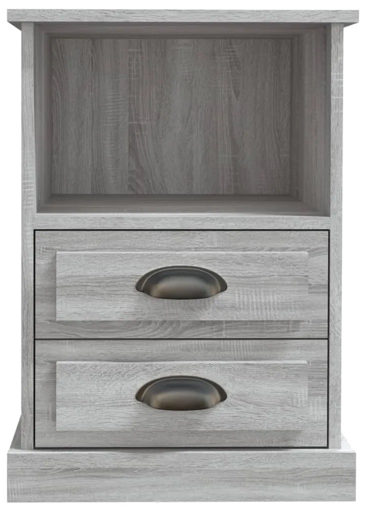 vidaXL Κομοδίνο Γκρι Sonoma 43x36x60 εκ.