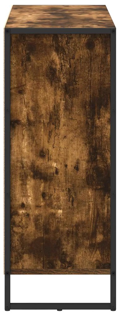 vidaXL Βοηθητικό ντουλάπι Καπνιστό Δρύς 96,5 x 30 x 75 εκ