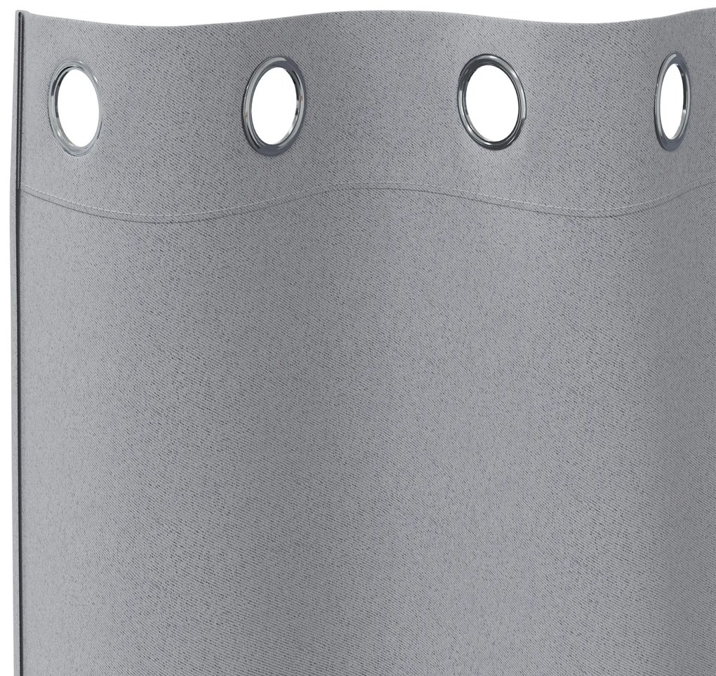 vidaXL Κουρτίνες 2 pcs Ανοιχτό γκρι 225 x 140 εκ. Πολυεστέρας
