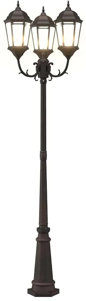 vidaXL Φωτιστικό Κήπου Μπρονζέ 61 x 53 x 235 εκ Αλουμίνιο και Γυαλί