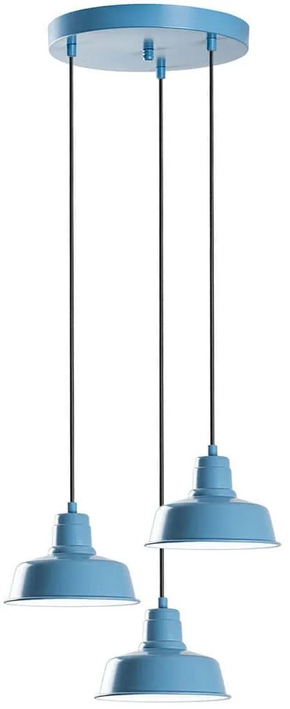 Φωτιστικό Οροφής Memati 892OPV2084 Φ45x108cm 3xE27 40W Light Blue Opviq