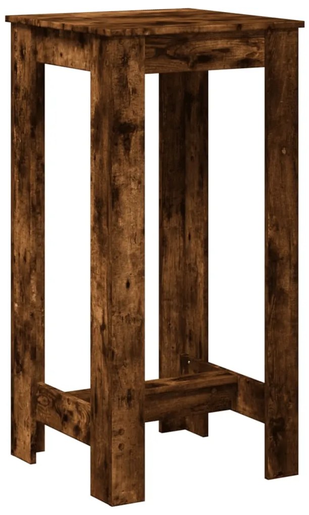 vidaXL Τραπέζι Μπαρ Καπνιστή Δρυς 51x50x103,5 εκ. Επεξ. Ξύλο