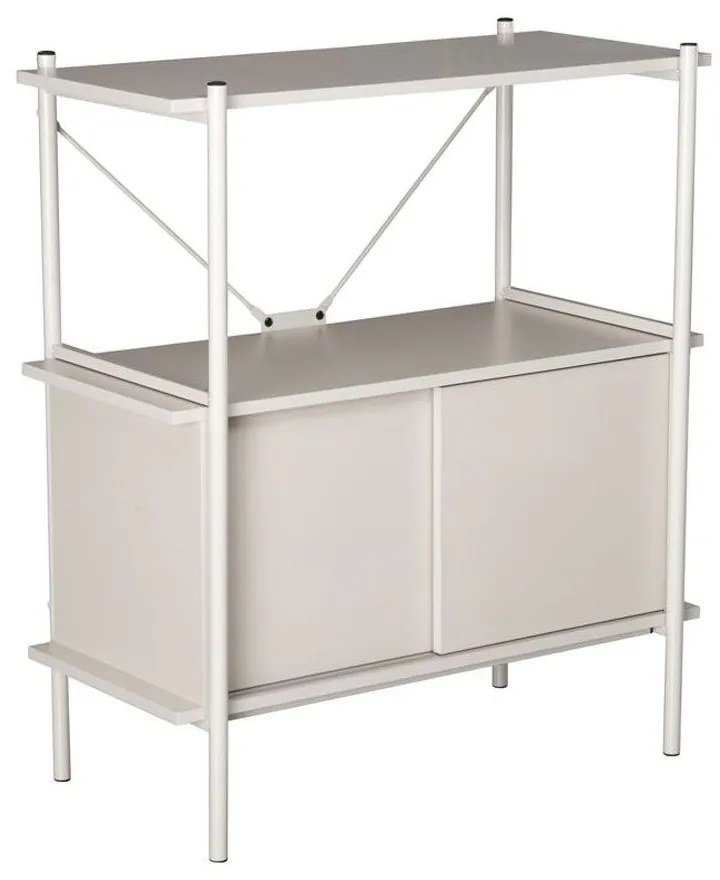 Βιβλιοθήκη Popular 28-0306  80x40x92  Cream