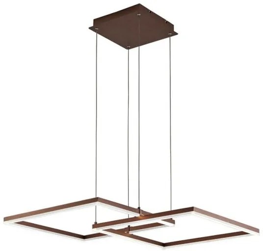 Κρεμαστό φωτιστικό LED LINUS μεταλλικό καφέ Viokef 4173600 Καφέ