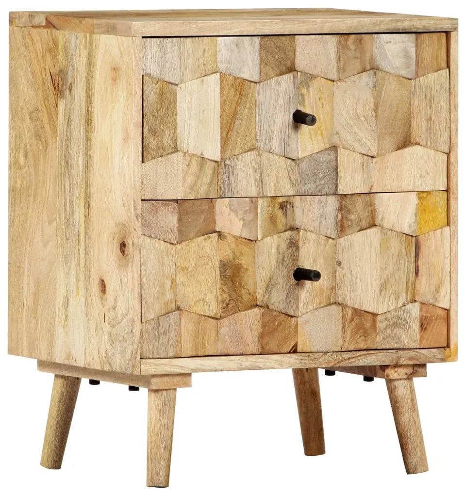 Κομοδίνο 40 x 30 x 50 εκ. από Μασίφ Ξύλο Μάνγκο 247722