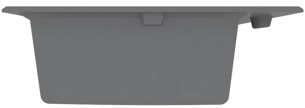 vidaXL Σιντρινο κουζίνας Γκρι 79 x 50 x 31 εκ. Γρανίτης