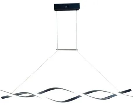 Κρεμαστό Φωτιστικό Οροφής LED 40W 3CCT Μέταλλο Μαύρο 6085-BL Inlight-6085-BL-Μαύρο 6085-BL