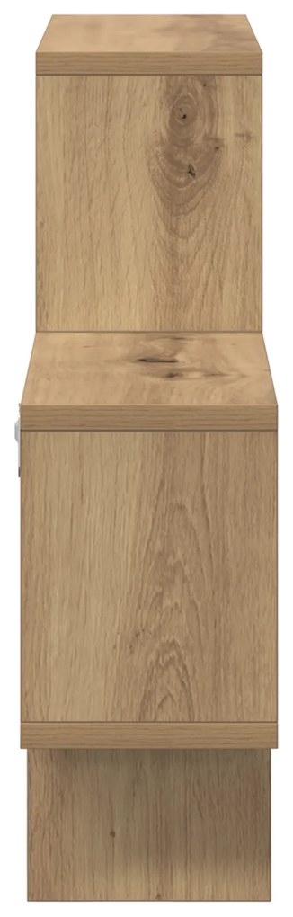 vidaXL Ράφι Τοίχου artisan δρυς 82 x 15 x 51 εκ Επεξεργασμένο ξύλο