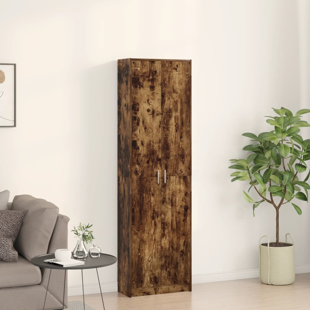 vidaXL Ντουλάπα Καπνιστού Δρυ 55x25x189 εκ. Επεξεργασμένου Ξύλου