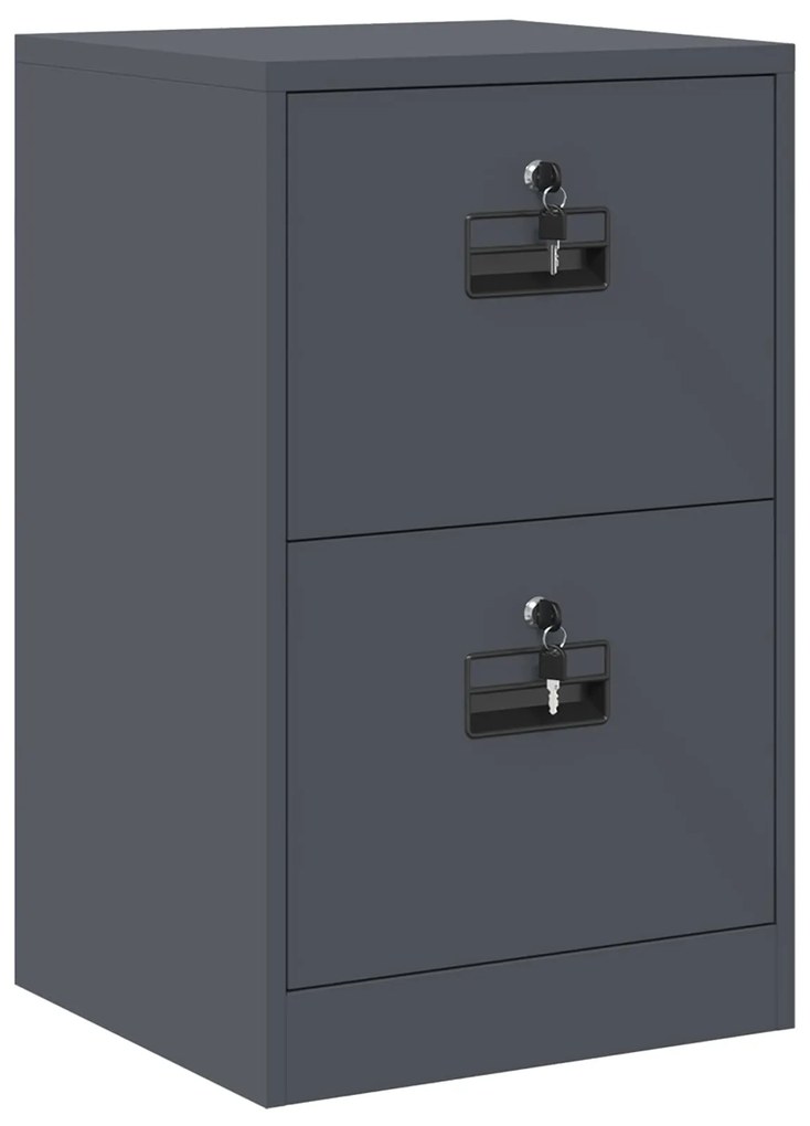 vidaXL Ντουλάπα Αρχείων με συρτάρι με ράφι Ανθρακί 44 x 50 x 106.5 εκ