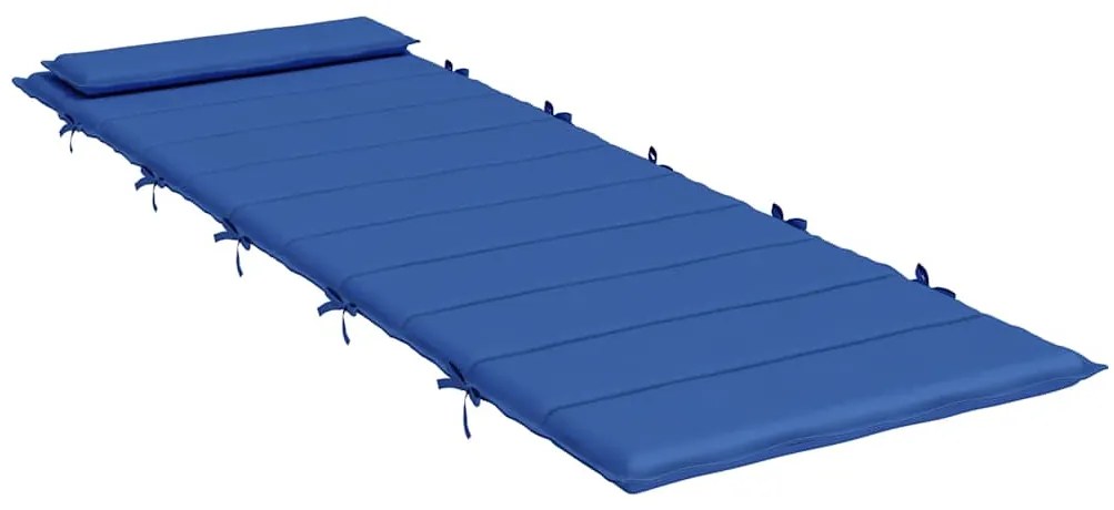 vidaXL Μαξιλάρι Ξαπλώστρας Μπλε Ρουά 180x60x4 εκ. από Ύφασμα Oxford