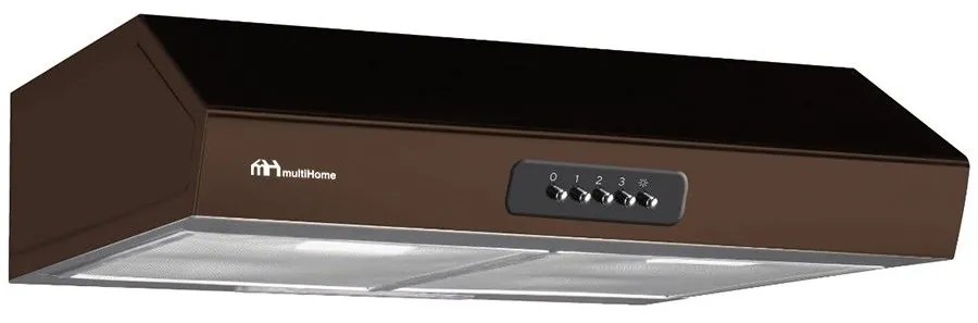 MultiHome MH-6681 Ελεύθερος Απορροφητήρας 60cm με 2 Μοτέρ Σκούρο Καφέ