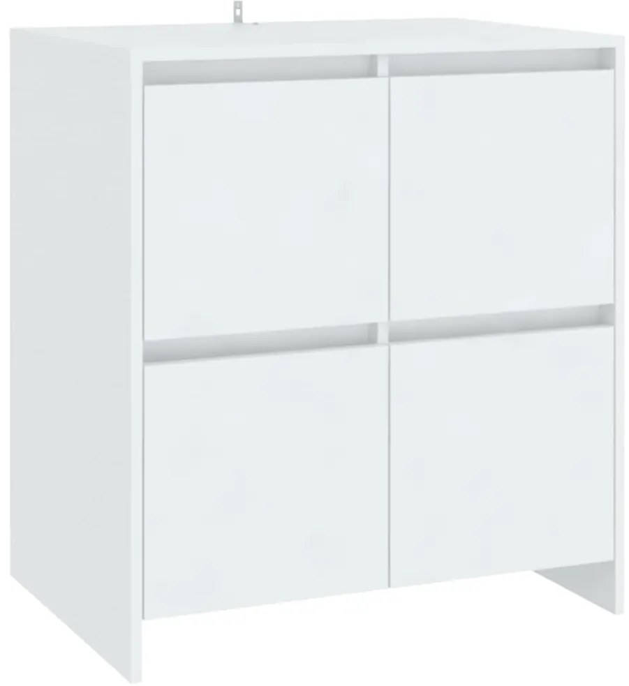 vidaXL Ντουλάπια 2 τεμ. Λευκά 70 x 41 x 75 εκ. από Επεξ. Ξύλο