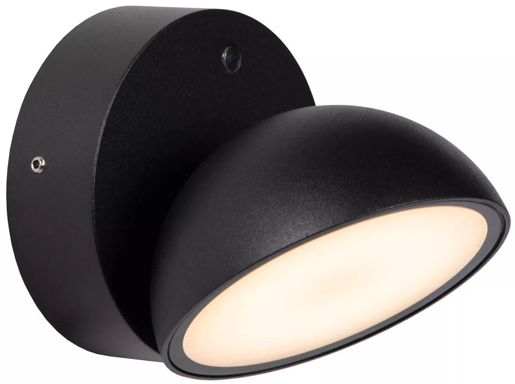 Φωτιστικό Επίτοιχο Lucide 22865-12-30 FINN Μαύρο Ματ (Black Mat) 3000 K