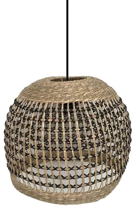 Φωτιστικό Οροφής Jabbar 028774 Φ35x30cm Natural-Black