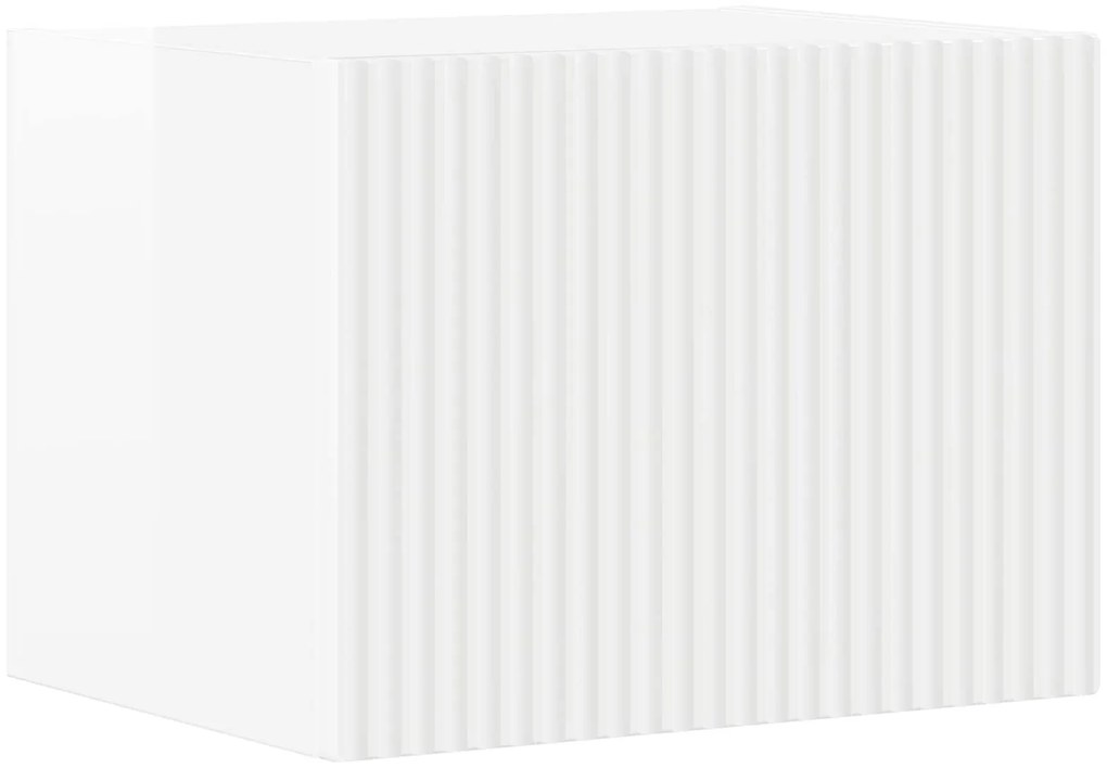 vidaXL Ντουλάπι TV 3 pcs Υψηλής γυαλάδας λευκό