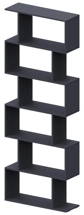 Intrahome Βιβλιοθήκη Sezen Intrahome σε ανθρακί απόχρωση 70x24x191.5εκ | SKU: INTRAPA-472111103