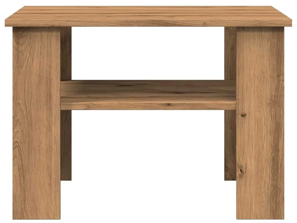 Τραπεζάκι σαλονιού Artisan Oak 60x60x42 cm Κατασκευασμένο ξύλο - Καφέ
