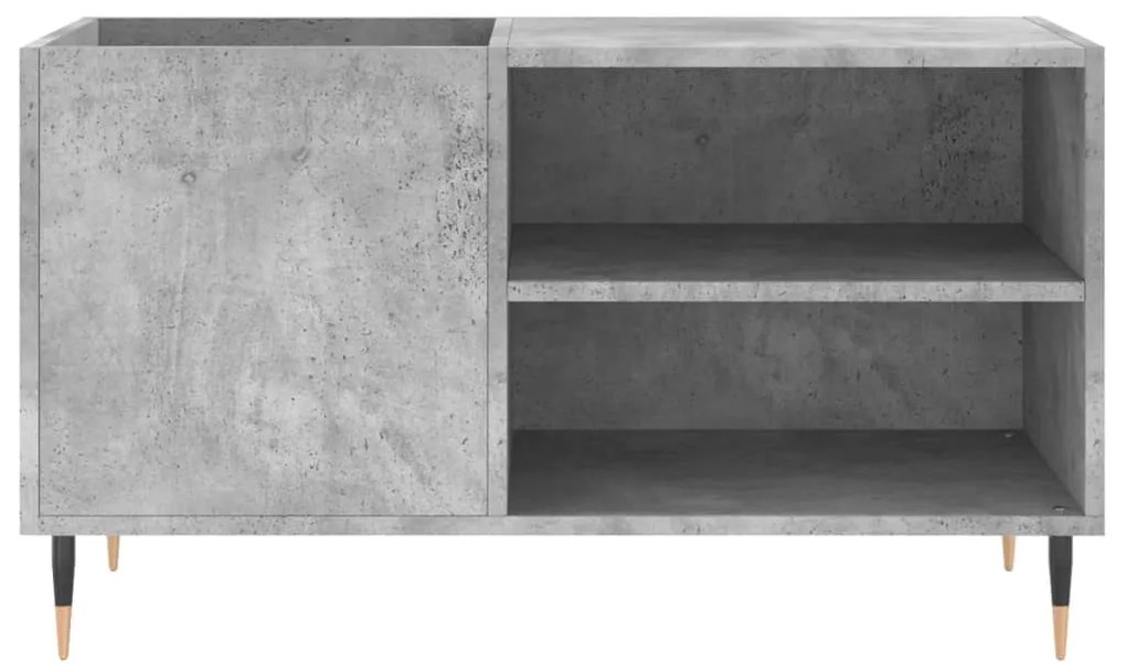 vidaXL Δισκοθήκη Γκρι Σκυροδέματος 85 x 38 x 48 εκ. από Επεξεργ. Ξύλο