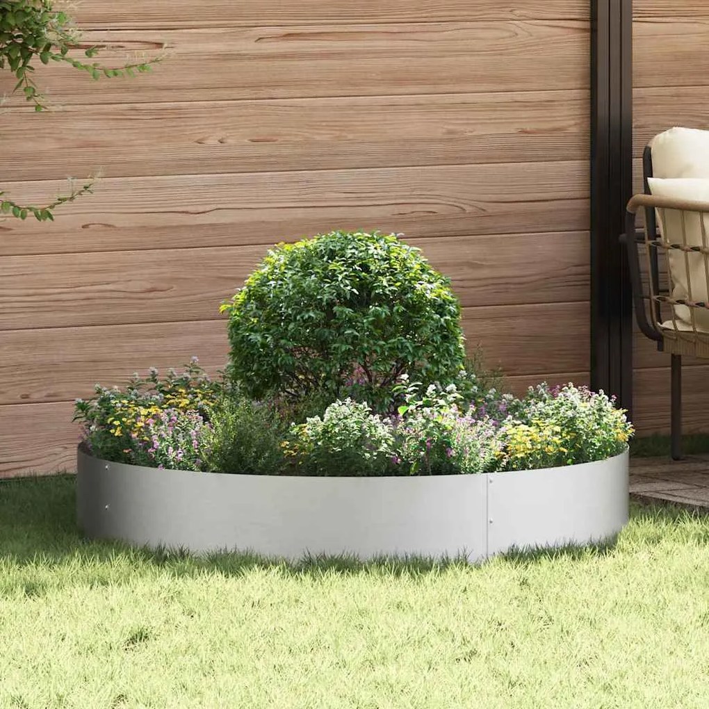 vidaXL Γλάστρες Κήπου 5 τεμ, 120x120x20 εκ, Γαλβανισμένο Ατσάλι
