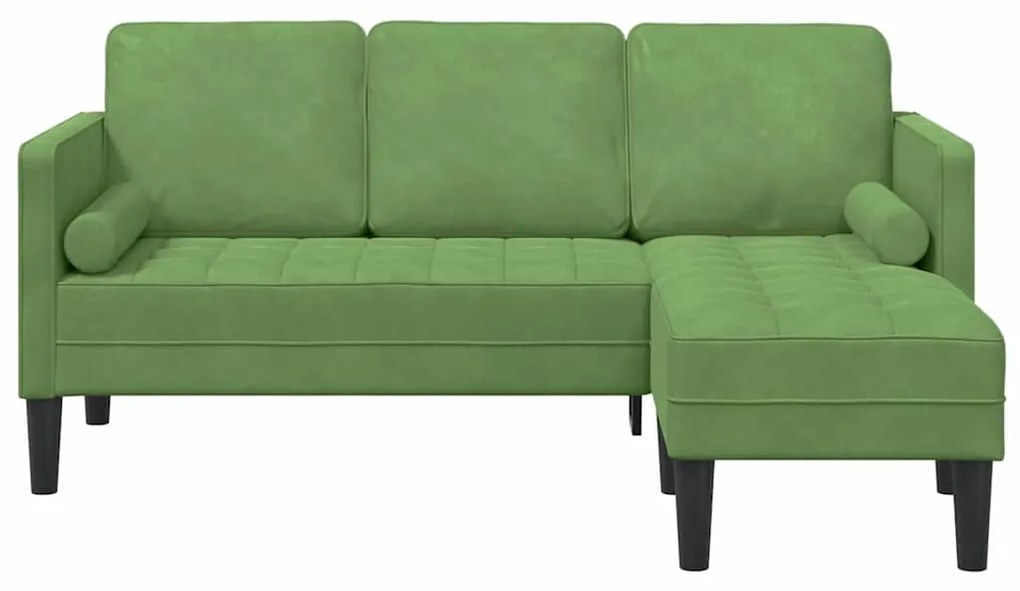 vidaXL Σετ Καναπέ Ανοιχτό Πράσινο 173 x 131 x 67 εκ Πολυεστέρας