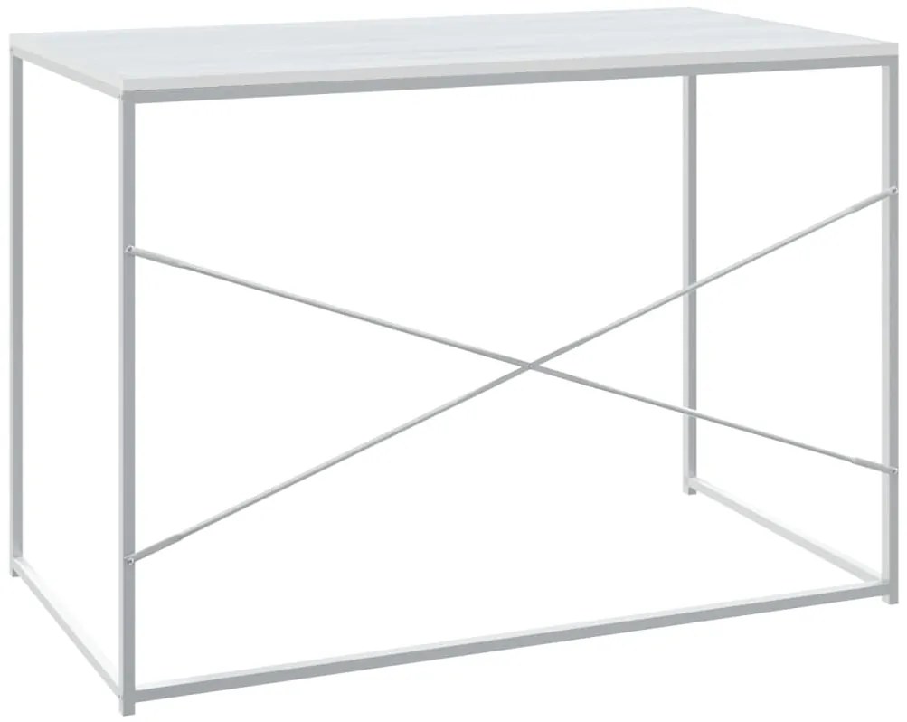 vidaXL Γραφείο Υπολογιστή Λευκό 110 x 60 x 70 εκ. από Επεξ. Ξύλο
